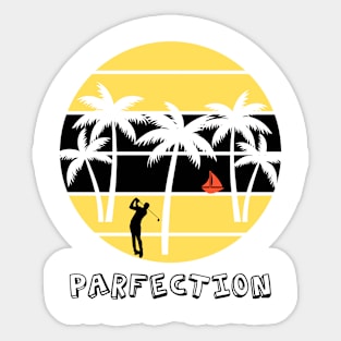 Parfection - Golf Tee Shirt - Blonde Edition Sticker